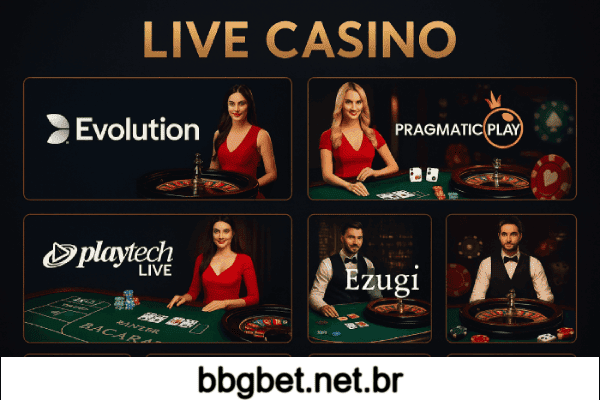 BbgBet com 50+ mesas de cassino ao vivo em HD 4K.